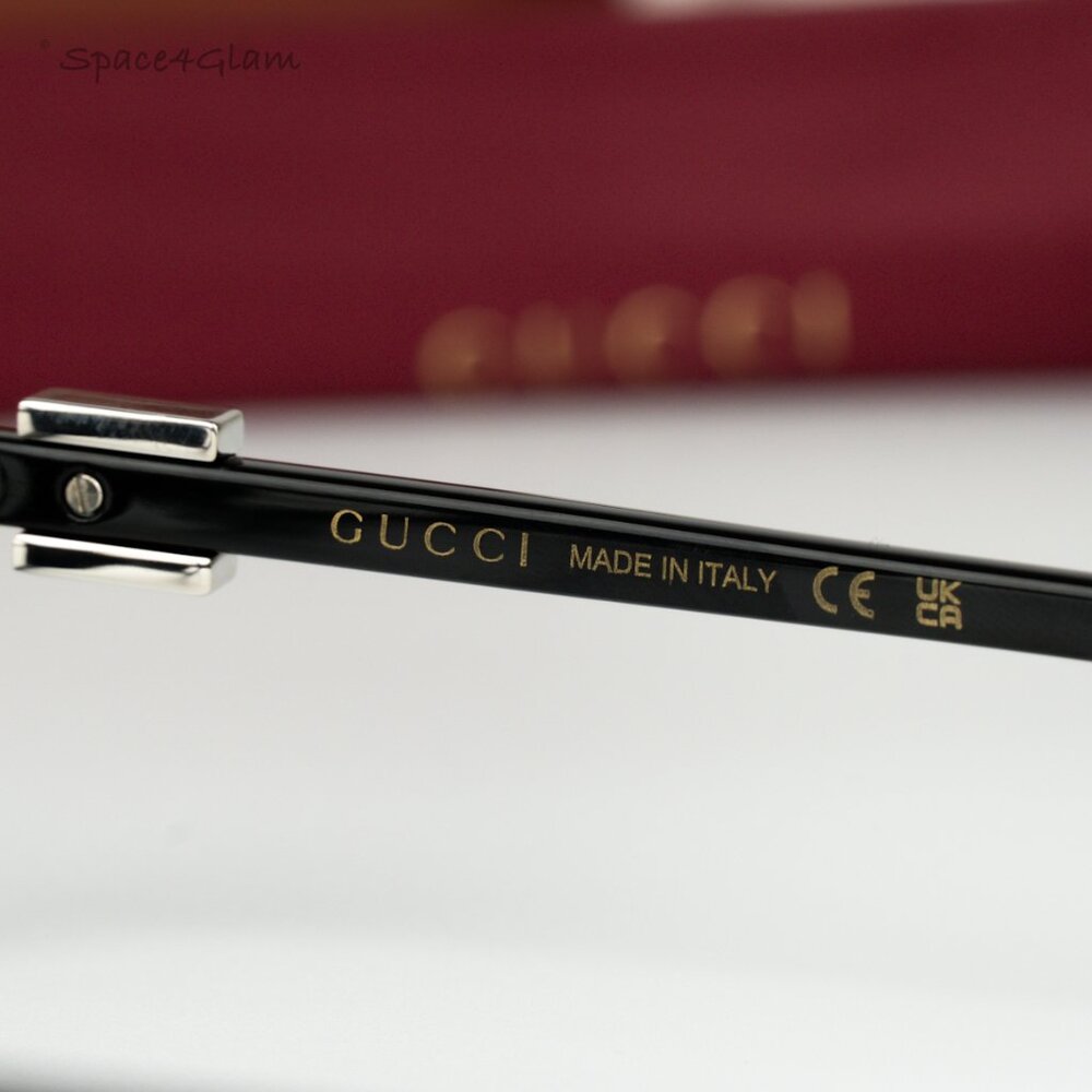 Gucci Women Eyeglasses Black Demo Square GG1685OK 001 BRAND NEW - Picture 7 of 10